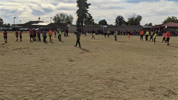 6th grade versus teachers Turkey bowl1